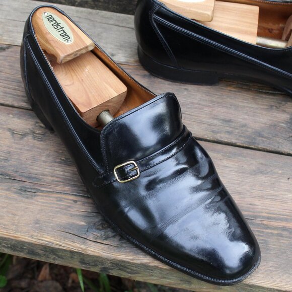 Church's Black Leather Buckle Loafer, Size 9 D US, Made in England, GUC - Picture 2 of 15